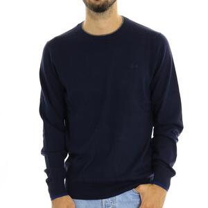 MAGLIA ROUND DOUBLE RIB NAVY